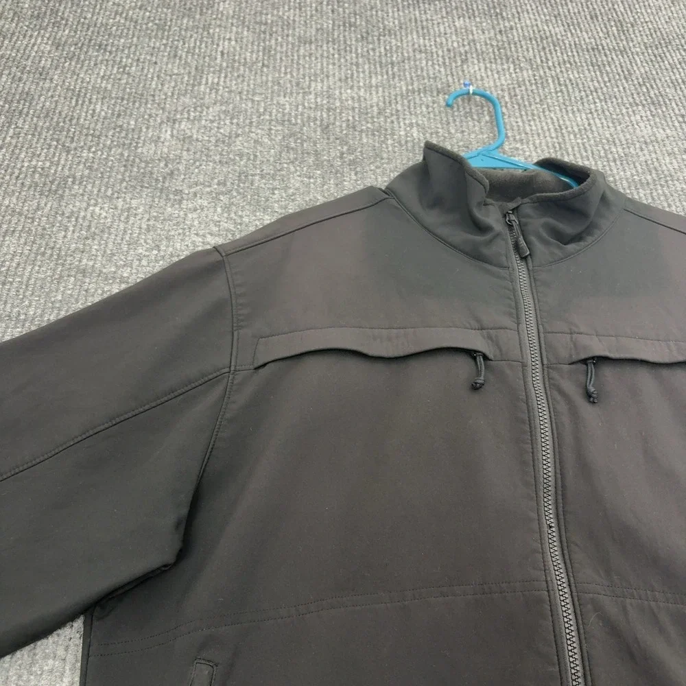5 11 Tactical Jacket Mens Black Polyester Softshell Full Zip Utility Gorpcore